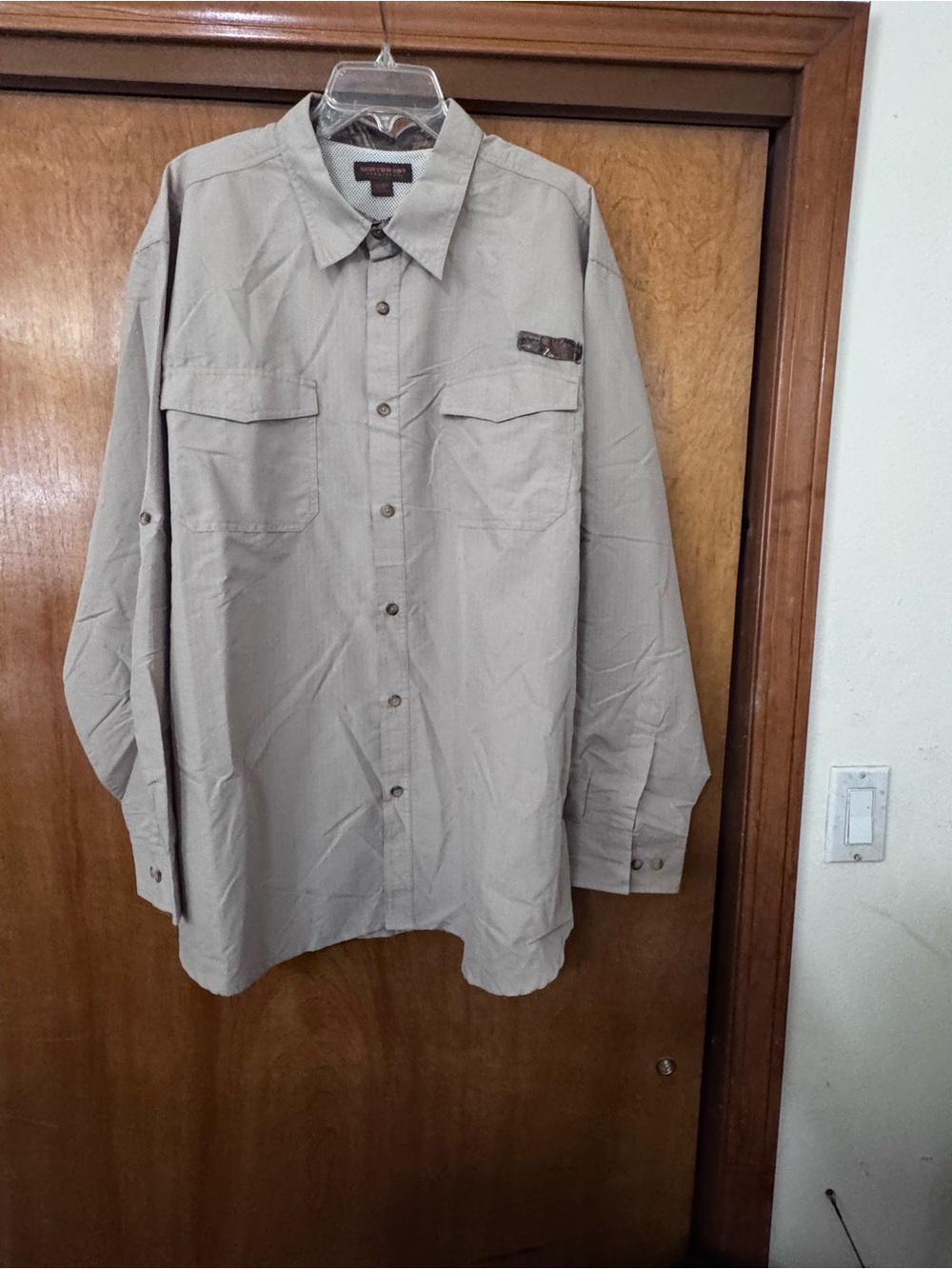 Men's XXL Long Sleeve Vented Tan Shirt Northwest Territory 2XL NWT